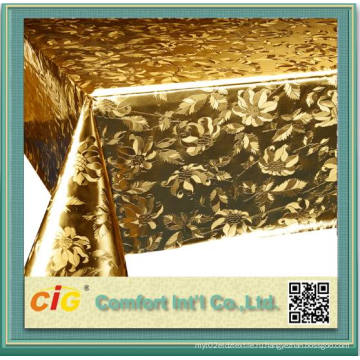 Современный дизайн Gold Color ПВХ скатерть Сделано в Китае